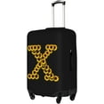 thumbnail image 3 of Sunflower Initial Name X Black Luggage Cover Elastic Washable Stretch Suitcase Protector Anti-Scratch Travel Suitcase Cover for Kid and Adult S (Fit 18-21 inch suitcase), 3 of 6