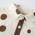 thumbnail image 5 of Fesfesfes Boy's 2 Piece Outfits Casual Short Sleeve Turndown Collar Button Shirt and Shorts 2Pcs Shorts Summer Clothing Set(Brown#1,3 Years), 5 of 9