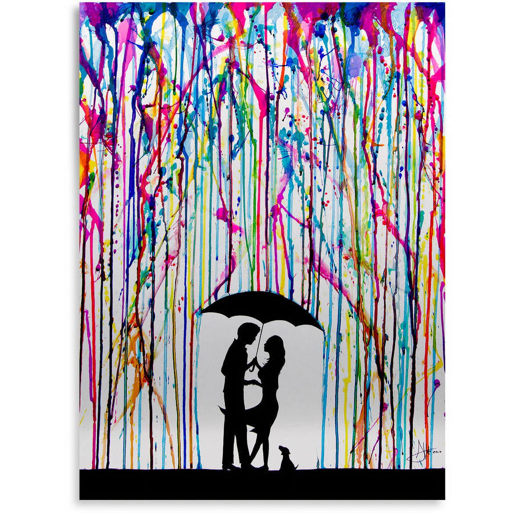 Marc Allante 'Two Step' Floating Brushed Aluminum Art