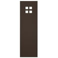 thumbnail image 4 of Ekena Millwork 12"W x 64"H True Fit PVC San Antonio Mission Style Fixed Mount Shutters, Raisin Brown (Per Pair - Hardware Not Included), 4 of 9