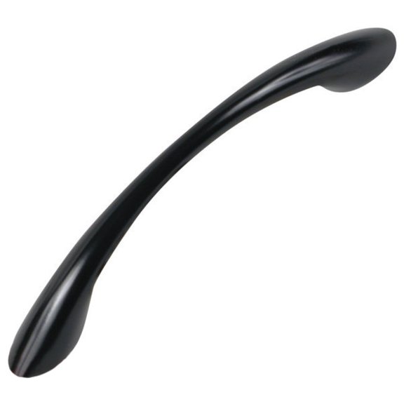 Richelieu BP6501790 3-3/4" Center To Center Arch Cabinet Pull - Black