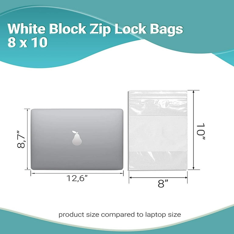 Plastic Zipper Bag White Block Written Small Pill Evenlop Tablet