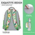 thumbnail image 4 of Artistic Botanical Student Backpack - Durable Bookbag with Padded Straps, 4 of 6