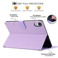 thumbnail image 5 of Dteck with Soft Screen Protector Case for iPad 11-inch (A16) 2025 11th Gen,iPad 10th Gen Magnetic Smart Leather Cat Design Card Slot Wallet Case Kickstand Folio Cover for iPad 11th/10th Gen,Purple, 5 of 5