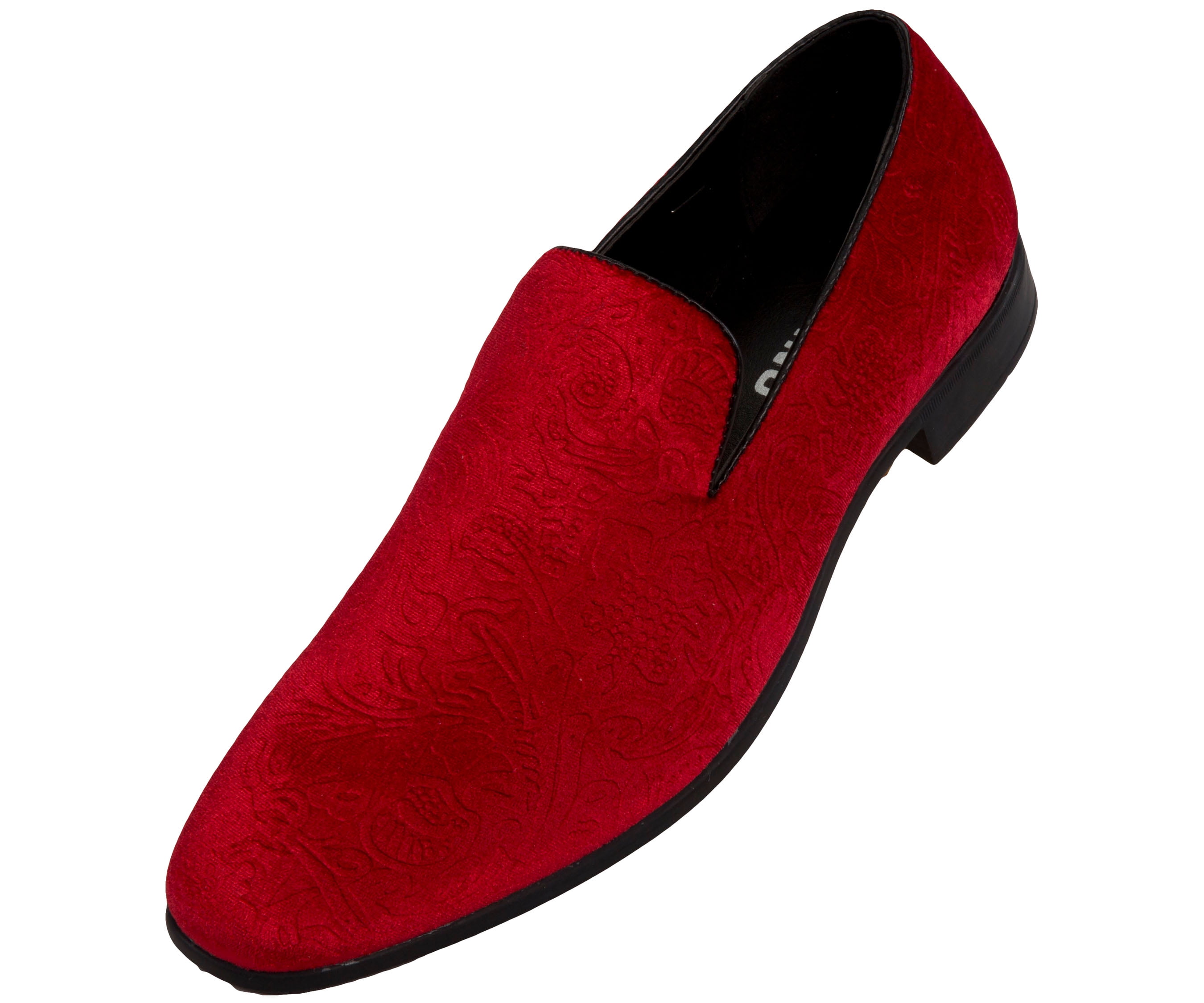 Smoking Slipper Tuxedo Loafers Red 