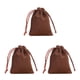 thumbnail image 5 of Minnieouse Bolsa de joyería Bolsas pequeñas con cordón Anillos Embalaje Golosinas Regalos de fiesta de boda móviles Bolsas dibujables Café-8 Type1 NO1, 5 of 6