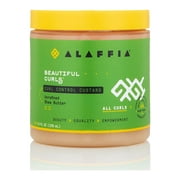 Alaffia Beautiful Curls Frizz Control & Shine Enhancing Hair Styling Custard with Shea Butter, 8 fl oz