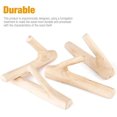 thumbnail image 4 of 4 Pieces Natural Wood Hook,wooden Hook,cylinder Wall Coat Hook Decorative Hook,wooden Hook For Hanging Coats Hats Bags Towels(width 2 - 3 Cm), 4 of 5