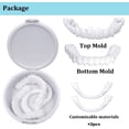 thumbnail image 2 of 2 Pairs Instant Smile Cosmetic Teeth Comfort Superior e Inferior Reutilizable para Adultos Blanqueamiento de la Dentadura, 2 of 5