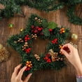 thumbnail image 4 of Christmas Pentagram Garland Endant Wreaths For Front Door Party Christmas Decoration Pendant Wall Door Hanging Wreaths, 4 of 9