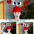 thumbnail image 4 of Santa Hat Red Lobster Hat Holiday Props Company Party Funny Headgear Santa Hat, 4 of 4