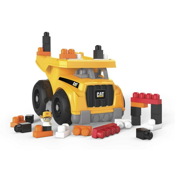 Camion à Benne Cat de Mega Bloks - 25 Blocs Comprend 25 pièces, 2+ ans