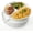 9.99in, variant on Ceramic Divided Plates Set of 4 - Large 3 Compartment Portion Control Plates for Adults Kids, Bariatric Dinner Plates for Balanced Meal Prep, Microwave Dishwasher Freezer Safe, White