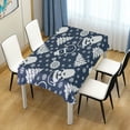 thumbnail image 6 of SKYSONIC 54"x72" Square Tablecloth with Hipster Santa Claus Snowman and Christmas Tree Prints, Anti-Wrinkle and Smooth Table Cloth for Kitchen/Home Wedding Party Decoration, 6 of 7
