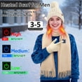 thumbnail image 2 of Juego de bufanda, gorro y guantes con calefacción KLADNDER, 3 piezas para mujeres y hombres, 2 of 7