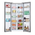 thumbnail image 2 of IceBlue 20.7 Cu. ft. Black Stainless Steel Side-by-Side Refrigerator - Independent Left Freezer & Right Fridge Temperature Control, 2 of 9