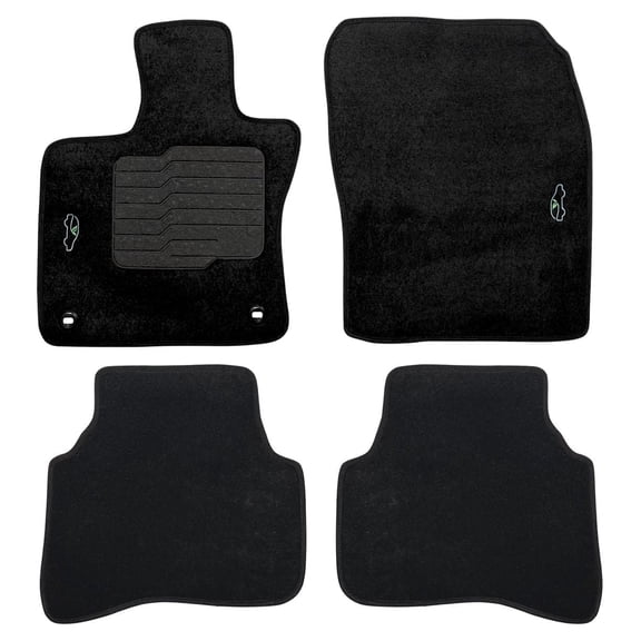 ecoMats Carpet Floor Mats for 2023 to 2026 Toyota Prius, Front and Rear, Black