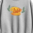 thumbnail image 2 of Gilmore Girls - Luke's Coffee Cup Oversized Fleece Crew Sweatshirt, 2 of 4