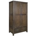 thumbnail image 2 of Crafters and Weavers Craftsman Mission 2-Door Solid Wood Armoire in Cherry, 2 of 11