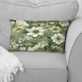 thumbnail image 2 of Designart "Flourishing Green Florals In Elegance I" Floral Printed Throw Pillow, 2 of 5