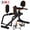 Black&Orange, variant on RICAN Hip Abductor Machine for Women, 2-in-1 Compact Glute & Thigh Trainer, Adjustable Resistance Inner Thigh Toner and Outer Thigh Sculptor, Booty Builder for Home Leg Workout Equipment – Pink/White