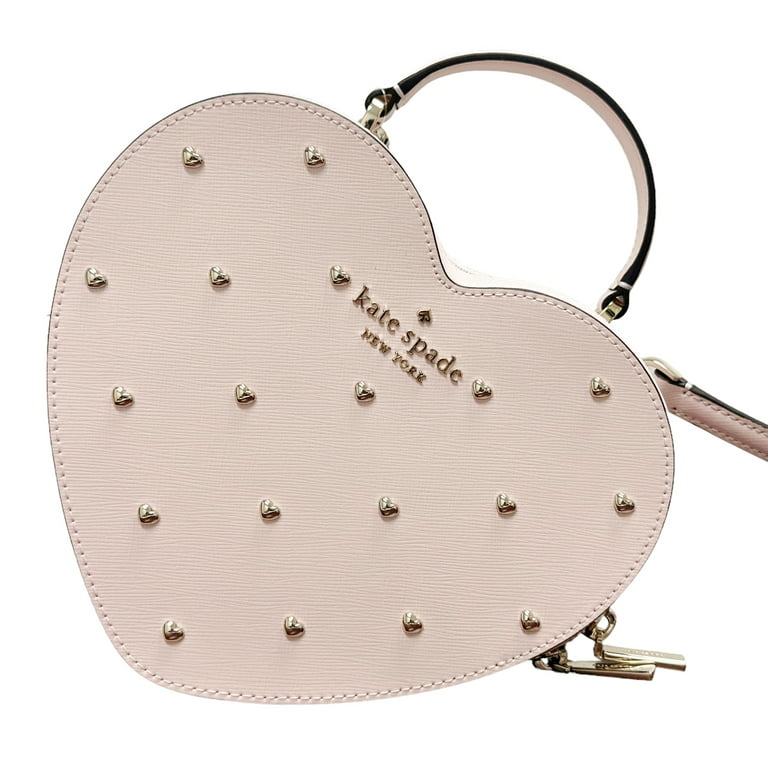 Kate Spade Love Shack Studded Rose Leather Top Handle Heart