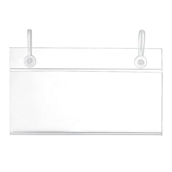 200PCS Wire Shelf Label Holders,4inch X 2.3inch Clear Price Tag Holder for Wire Plastic Shelving