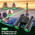 thumbnail image 2 of BFVV 12x42 HD BAK4 Prism Binoculars for Adults & Kids - IP54 Waterproof Fogproof, Fmc Multi-Coated Optics for Bird Watching, Hiking, Hunting, Outdoor Learning, 2 of 11