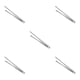 thumbnail image 1 of sweethay Pinzas para barbacoa de acero inoxidable, antideslizantes, pinzas para asar a la parrilla, bistec de pan, utensilios ligeros para Type2 NO2, 1 of 6