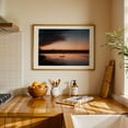 thumbnail image 3 of Untitled - Oregon Photography Sunset Beach Seascape Ocean Coastal Minimalist Silhouette Oak Framed Wall Art Print 12 x 18 inches, 3 of 6