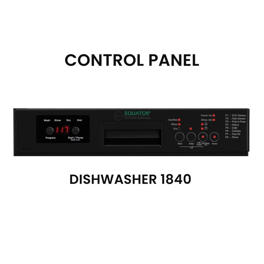 Pemberly Row 18" Dishwasher 10 Place 110V E-Star & 3/4 HP Garbage Disposer