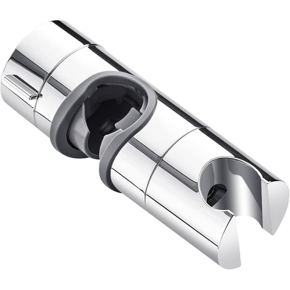 Shower Head Holder for Slide Bar Adjustable,18-25MM O.D. Hand Shower Bracket Holder for Slide Bar Slider Clamp Bathroom Replacement,360 Degree Rotation Sprayer Holder ABS Chrome