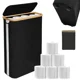 thumbnail image 1 of ZYNERY Gabinete Toallero con Tapa, Organizador y Almacenaje para Baño, Negro, 1 of 7