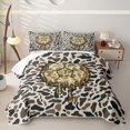 thumbnail image 2 of Feelyou Camo Drip Soccer Quilt Full for Boys, Football Ice Crean Drip Full Bedspread Sets, Beige Green, 3pcs, 2 of 7