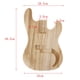 thumbnail image 2 of Sin Terminar, de Arce Sólida Hueca para Cuerpo de Bajo Eléctrico Luthiers, 2 of 9