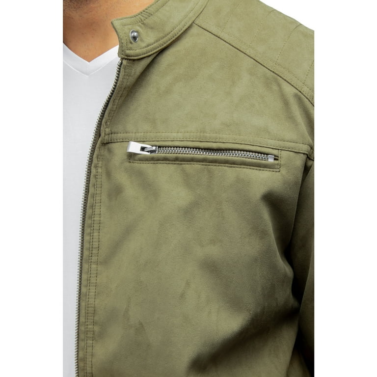 X RAY Jeans Mens Faux Suede Jacket Quilted Sleeves with Faux Shearling Lining, Olive, S - Walmart.com X RAY Jeans Mens Faux Suede Jacket Quilted Sleeves with Faux Shearling Lining, Olive, S - Walmart.com