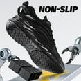 thumbnail image 2 of LAoutun Mens Non-Slip Work Shoes Slip-Resistant Work Sneakers for Kitchen Restaurant & Food Service, 2 of 6