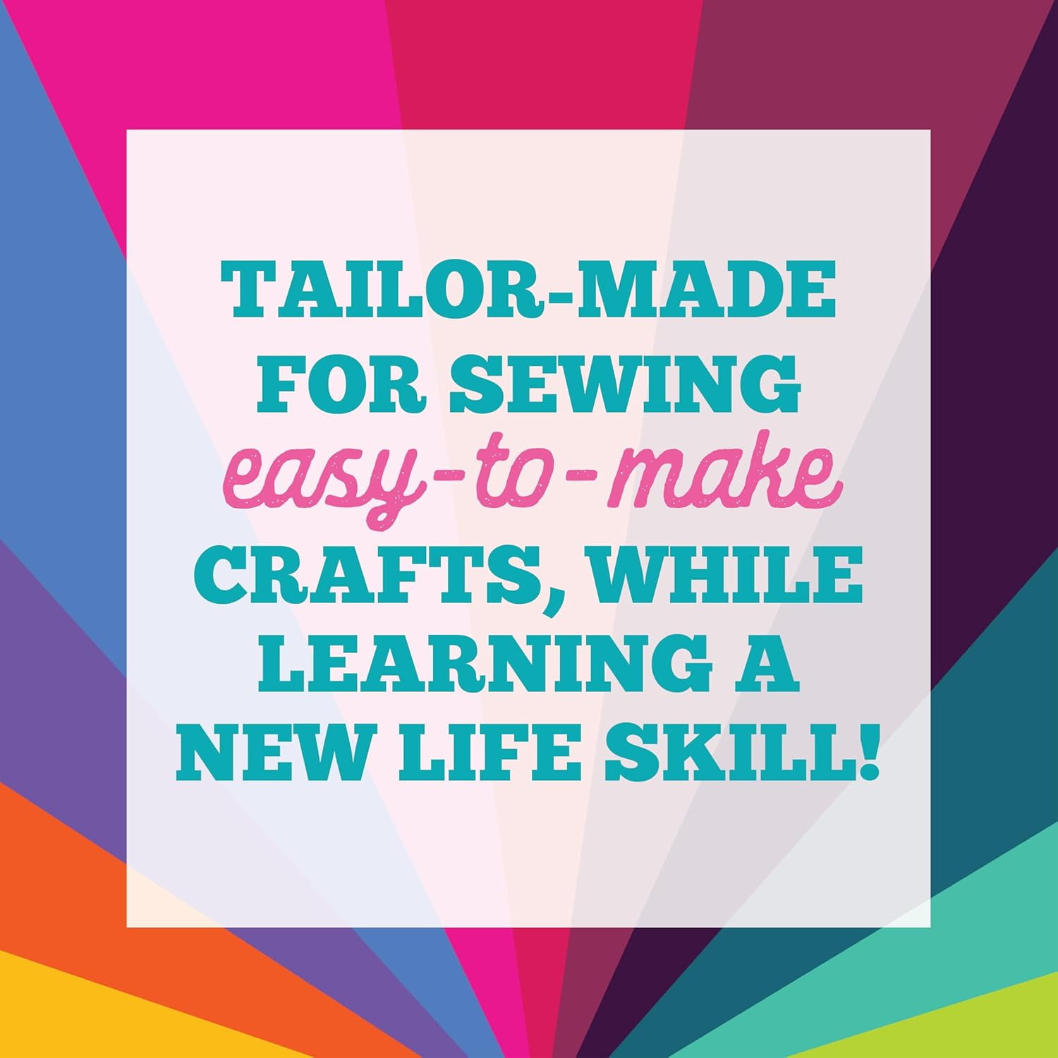 Craft-Tastic Let’s Learn to Sew – Mini Sewing Kit, Arts and Crafts, Art Supplies, Embroidery Kit for Beginners, Includes Sewing Supplies, Easy-to-Follow Instructions, Arts and Crafts, Ages 7+