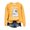 Yellow, variant on Womens Oversized Sweatshirts Halloween Boo Boo Ghost Graphic Crew Neck Long Sleeve Goth Y2K Streetwear Holiday Pullover Tops Fall Winter Clothes Beige L