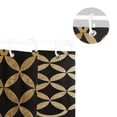 thumbnail image 5 of Yayeee Shower Curtain with Hooks 72"x72" Waterproof Fabric Bathroom Hanging Decor, Black Geometric, 5 of 5