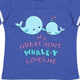 thumbnail image 4 of Inktastic My Great Aunt Whale-y Loves Me Boys or Girls Toddler T-Shirt, 4 of 5