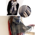 thumbnail image 5 of Ksopiavobs Women's Long Plaid Blanket Chunky Oversized Winter/Fall Warm Scarf Big Tartan Scarves Wrap Shawl, 5 of 5