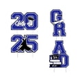thumbnail image 1 of Diconna 2025 Graduation Yard Sign with Stake Letter Pattern Lawn Decorations Waterproof Photo Prop, 1 of 8