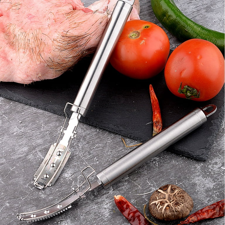 Fnochy Kitchen Gadgets Best Sellers 2023 Stainless Steel Scraper Knife Pig  Chicken Hair Removal Knife Kitchen Scraper Meat And Poultry Tools, Kitchen