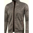 thumbnail image 3 of Beautiful Giant Men's Full-Zip Cardigan Sweater Coat Soft Warm Mid-Stretch Design for Fall Winter Sizes S-3XL, 3 of 6