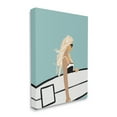 thumbnail image 3 of Stupell Industries Woman Carrying Surf Board Windblown Beach Hair Graphic Art Gallery Wrapped Canvas Print Wall Art, Design by Amelia Noyes, 3 of 7