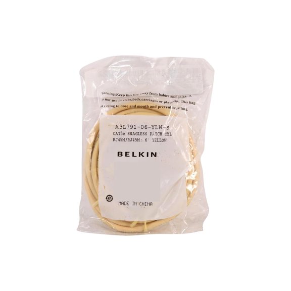 Belkin 6ft CAT5e Snagless Yellw Patch Cable