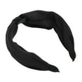 thumbnail image 5 of Unique Bargains 1 Pc Wide Tie Solid Color Headbands for Women Black, 5 of 6