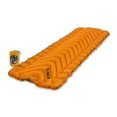 thumbnail image 2 of Klymit Sleeping Pad 06I2OR03C Insulated Static V Lite; Inflatable; Manual Inflation Using Breath; V-Chamber Design; Mango Orange; 30D Polyester Fabric; 20 Ounce Weight; R-Value 4.4/ASTM 1.9, 2 of 9