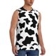 thumbnail image 2 of Fotbe Milk Cow Men's Camiseta sin Mangas Estampada para Hombres, Playera Casual para Gimnasio, Entrenamiento, Playa-3X-Large, 2 of 7